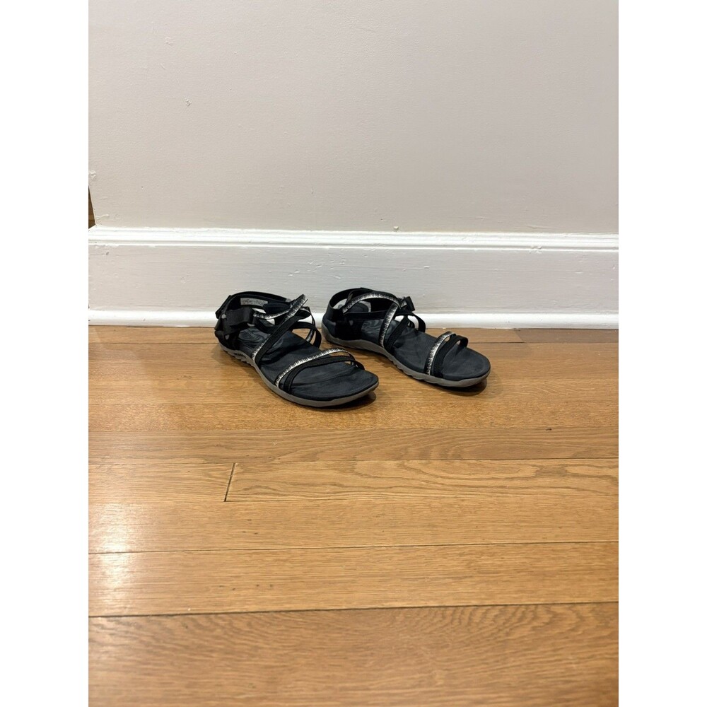 Merrell Terran Ari Lattice Sandals Womens 9 Navy Blue Strappy Hiking